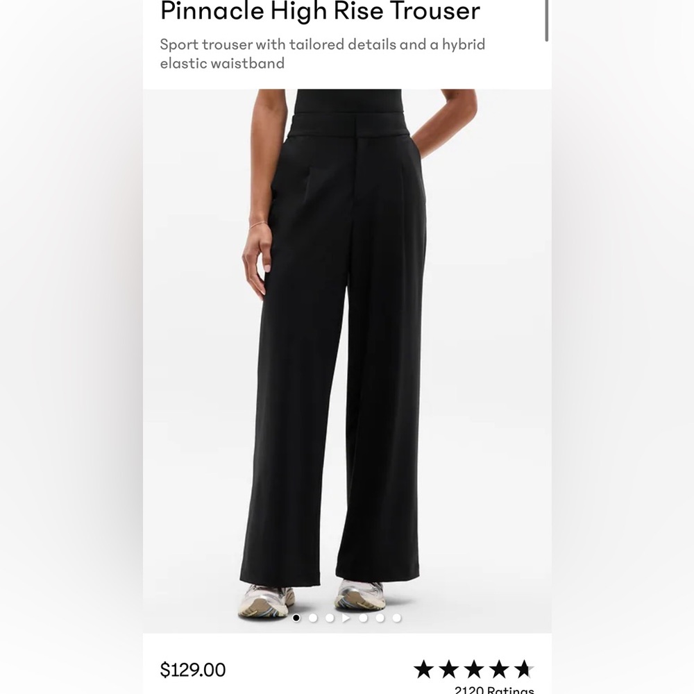 Athleta pinnacle high rise trouser